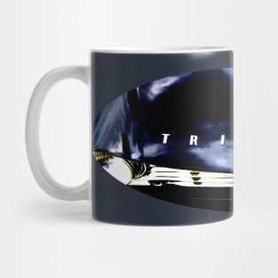 Triumph TR4 1960s classic car photo oval monochrome Mug